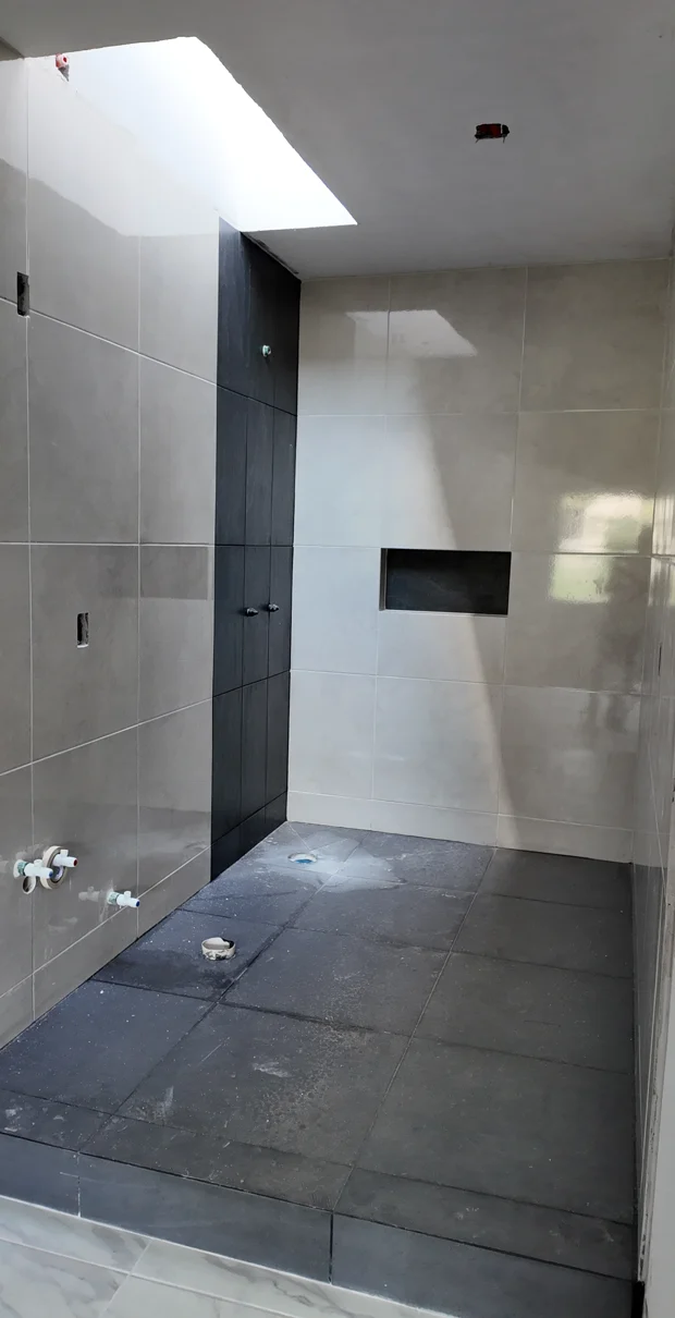 Baño: avance de obra